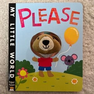 Tiger Tales My Little World 'Please" Board Book with Finger Puppet